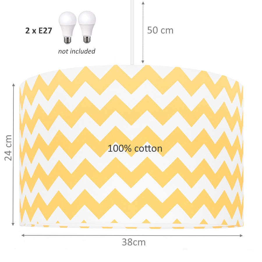 Hängelampe CHEVRON gelb
